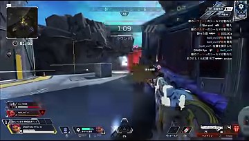 APEXショートの6秒、ゆうちびさんが通路の先へショットガンを構える場面